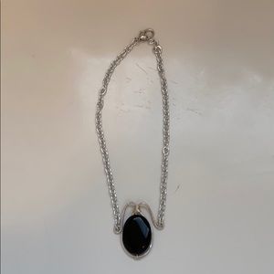 Black and silver necklace